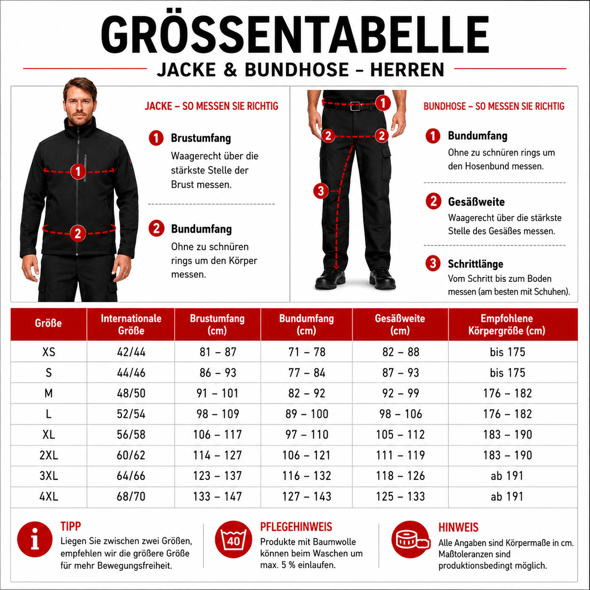 Offizieller Markenshop-Softshelljacke x Bundhose Set🔥