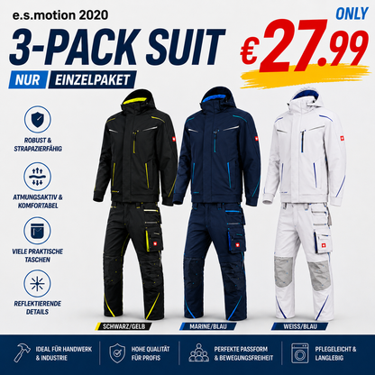 ☀️ WINTER-SALE IM SOMMER ❄️Softshelljacke x Bundhose e.s.motion 2020 Set