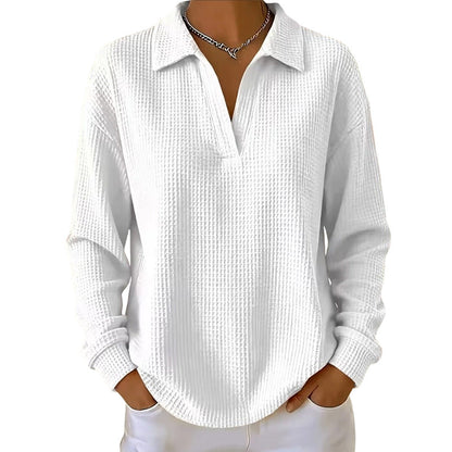 Bestseller🏆🧶 Damen-Strickoberteil mit V-Ausschnitt und langen Ärmeln